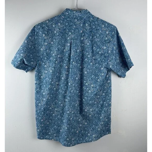 Patagonia Shirt Mens Medium Blue Short Sleeve Button Up Organic Cotton STY52691 - Picture 5 of 8